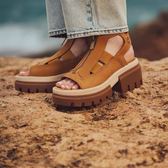 TIMBERLAND BOOT SANDALS Size 9.5 EVERLEIGH GLADIATOR TB0A634M754 NEW TIMBS WOMEN - Picture 5 of 16